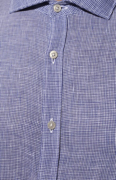 Льняная рубашка BROUBACK синего цвета по цене 18150 руб., арт. ASC-AUGUSTA-38/ATENE, фото 5 Льняная рубашка BROUBACK, арт. ASC-AUGUSTA-38/ATENE, фото 5