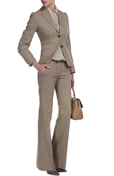 Блуза KITON серого цвета по цене 96550 руб., арт. D36402/4L96, фото 4 Блуза KITON, арт. D36402/4L96, фото 4