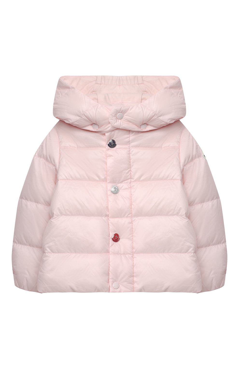 Пуховый комбинезон MONCLER светло-розового цвета по цене 66350 руб., арт. G1-951-1F510-00-53048, фото 2 Пуховый комбинезон MONCLER, арт. G1-951-1F510-00-53048, фото 2