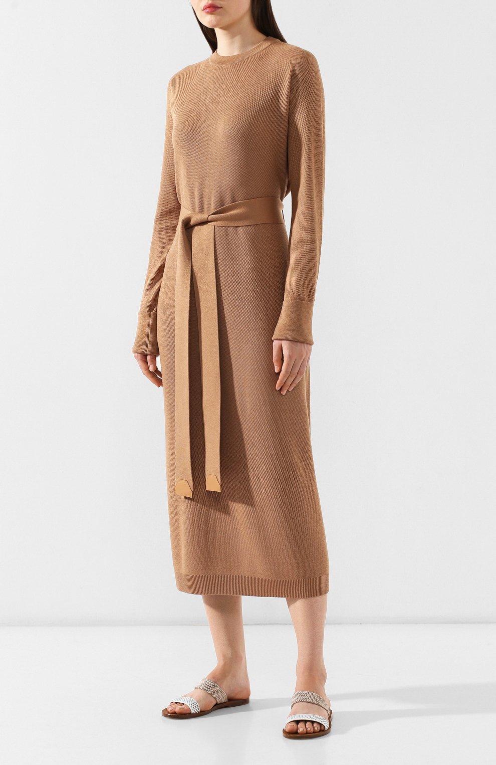 Платье из смеси кашемира и шелка LORO PIANA, арт. FAI6748, фото 3