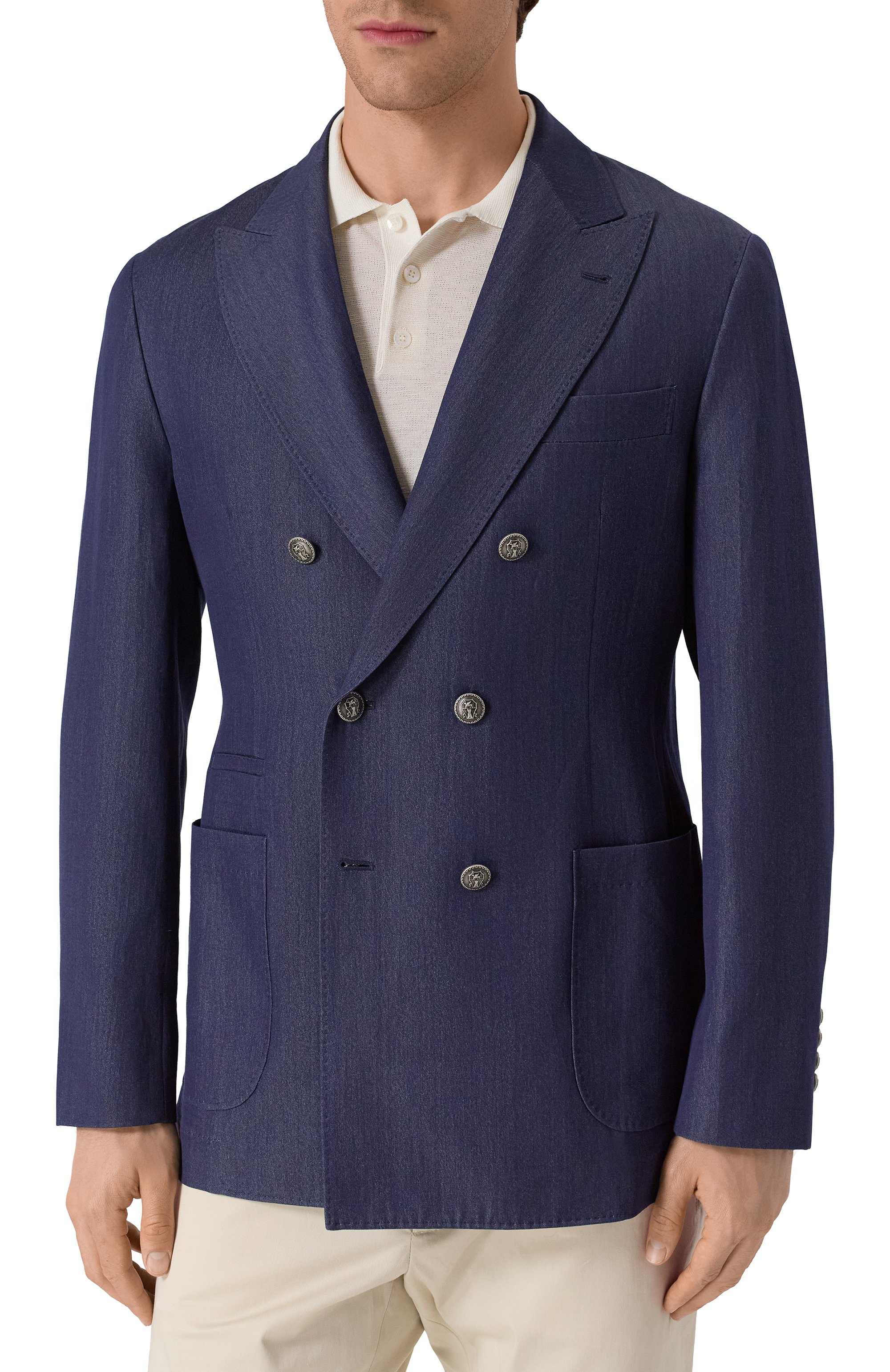 Двубортный пиджак BRUNELLO CUCINELLI, арт. MR4957BBKP, фото 5