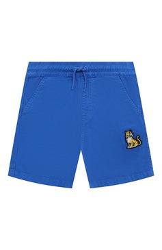 Детские хлопковые шорты KENZO синего цвета, арт. K60379/6-12 | Фото 1 (Материал сплава: Проставлено; Материал подклада: Хлопок; Нос: Не проставлено; Материал внешний: Хлопок; Случай: Повседневный; Ростовка одежда: 10 - 11 лет | 140 - 146см, 12 лет | 152 см, 6 лет | 116 см, 8 лет | 128 см)