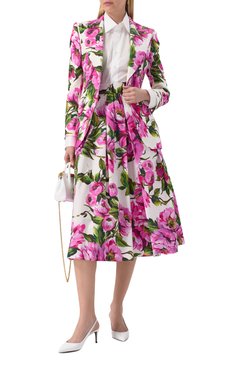 Женские кожаные туфли cardinale 60 DOLCE & GABBANA белого цвета, арт. CG0606/A1471 | Фото 2 (Материал внутренний: Натуральная кожа; Подошва: Плоская; Материал сплава: Проставлено; Каблук высота: Средний; Драгоценные камни: Проставлено; Каблук тип: Шпилька; Материал внешний: Натуральная кожа; Женское Кросс-КТ: Слингбэки)