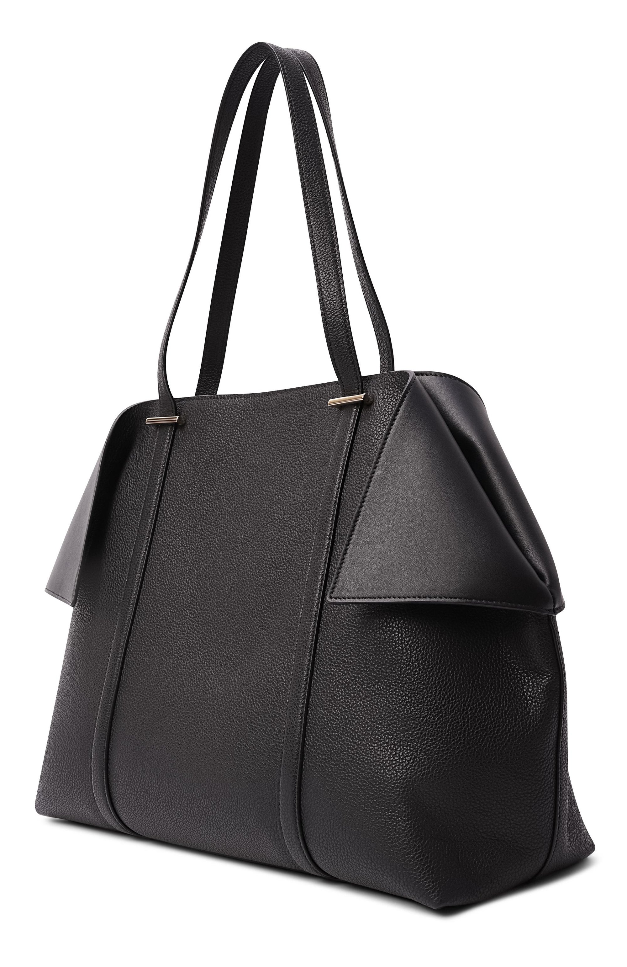 Сумка-тоут folded large FERRAGAMO черного цвета по цене 218000 руб., арт. 21A452/789588, фото 4 Сумка-тоут folded large FERRAGAMO, арт. 21A452/789588, фото 4