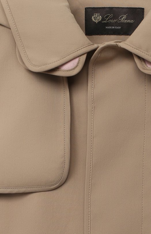 

Хлопковый плащ с капюшоном Loro Piana, Бежевый