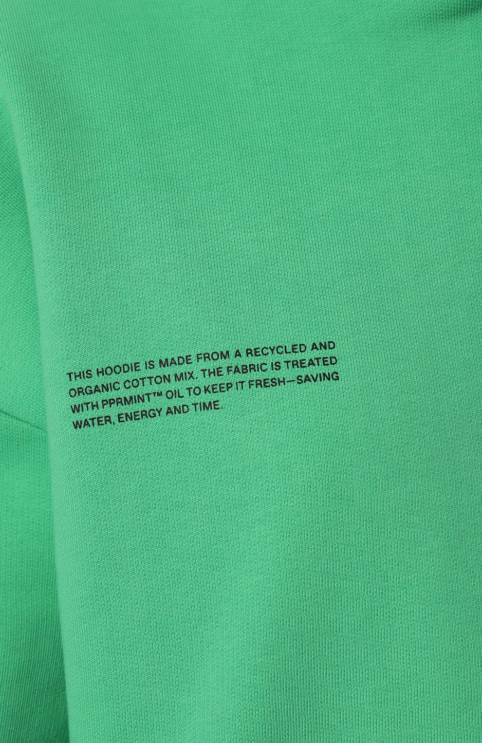 Хлопковое худи PANGAIA светло-зеленого цвета по цене 22950 руб., арт. 365 Signature Hoodie, фото 8 Хлопковое худи PANGAIA, арт. 365 Signature Hoodie, фото 8