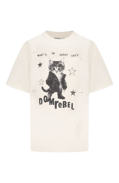 Женская хлопковая футболка DOMREBEL, арт. WHAT`S UP/T-SHIRT