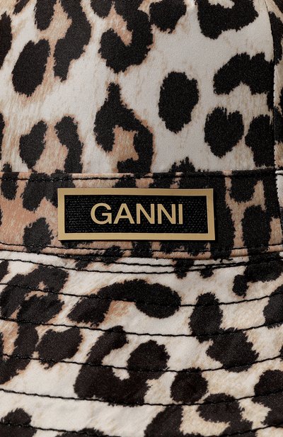 Панама GANNI леопардового цвета по цене 12300 руб., арт. A4472, фото 4 Панама GANNI, арт. A4472, фото 4