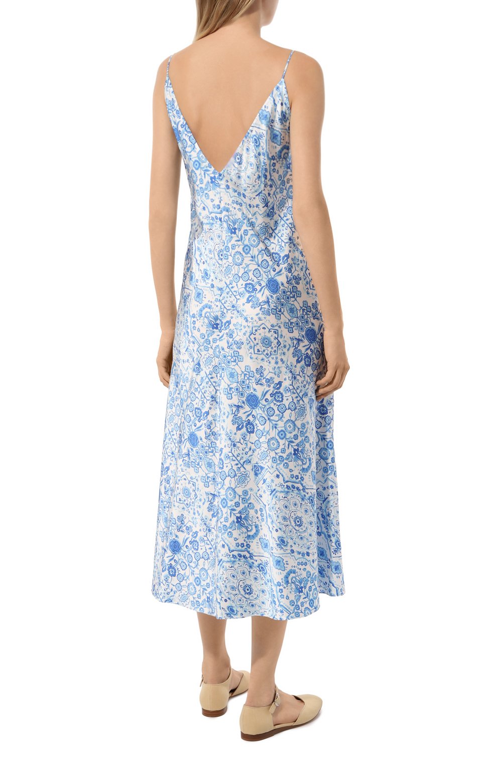 Платье из вискозы OLOLOL голубого цвета по цене 39000 руб., арт. OLD256/6029.C409/S24, фото 4 Платье из вискозы OLOLOL, арт. OLD256/6029.C409/S24, фото 4