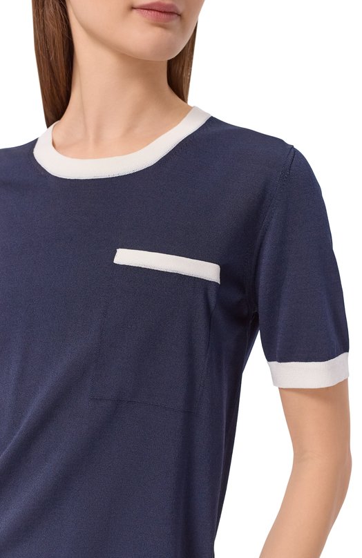 Пуловер из вискозы Gran Sasso 57210/27810 Синий  57210/27810 Фото 5