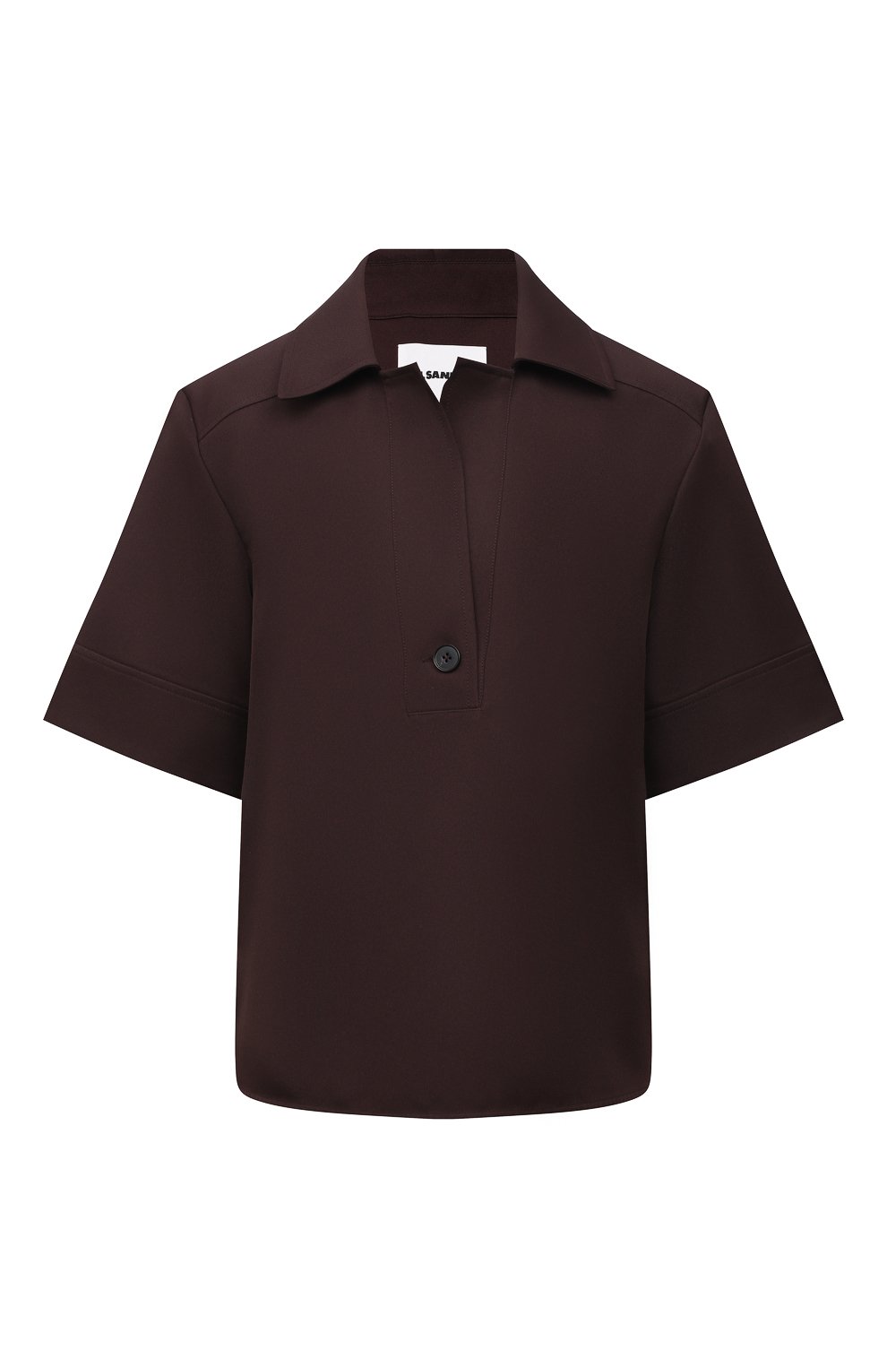 Блузка JIL SANDER коричневого цвета по цене 57150 руб., арт. JSCT561206-WT440200, фото 1 Блузка JIL SANDER, арт. JSCT561206-WT440200, фото 1
