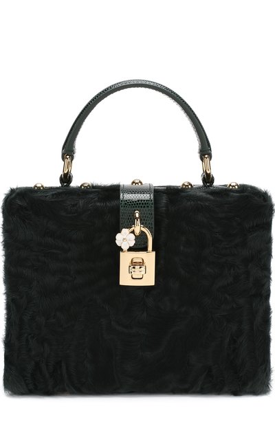 Сумка dolce box с меховой отделкой DOLCE & GABBANA, арт. BB5970/AV181, фото 1