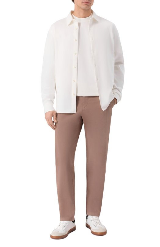 Хлопковая рубашка Bogner 58171046 Белый  58171046 Фото 2