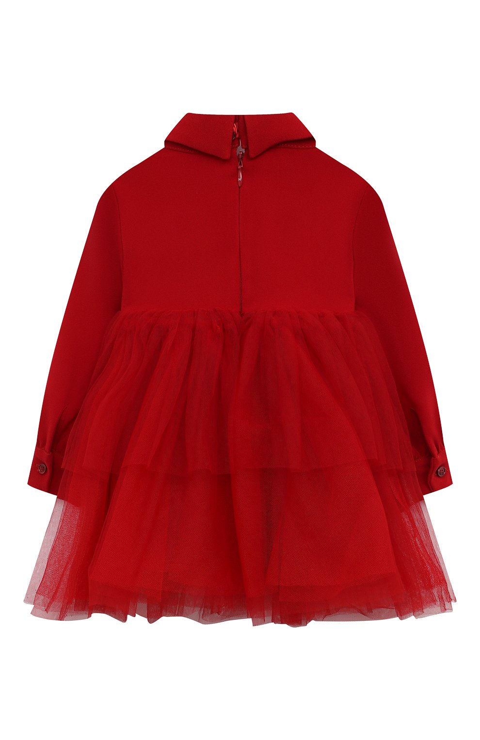 Платье ELISABETTA FRANCHI LA MIA BAMBINA красного цвета по цене 28450 руб., арт. EGAB1850/GA085, фото 2 Платье ELISABETTA FRANCHI LA MIA BAMBINA, арт. EGAB1850/GA085, фото 2