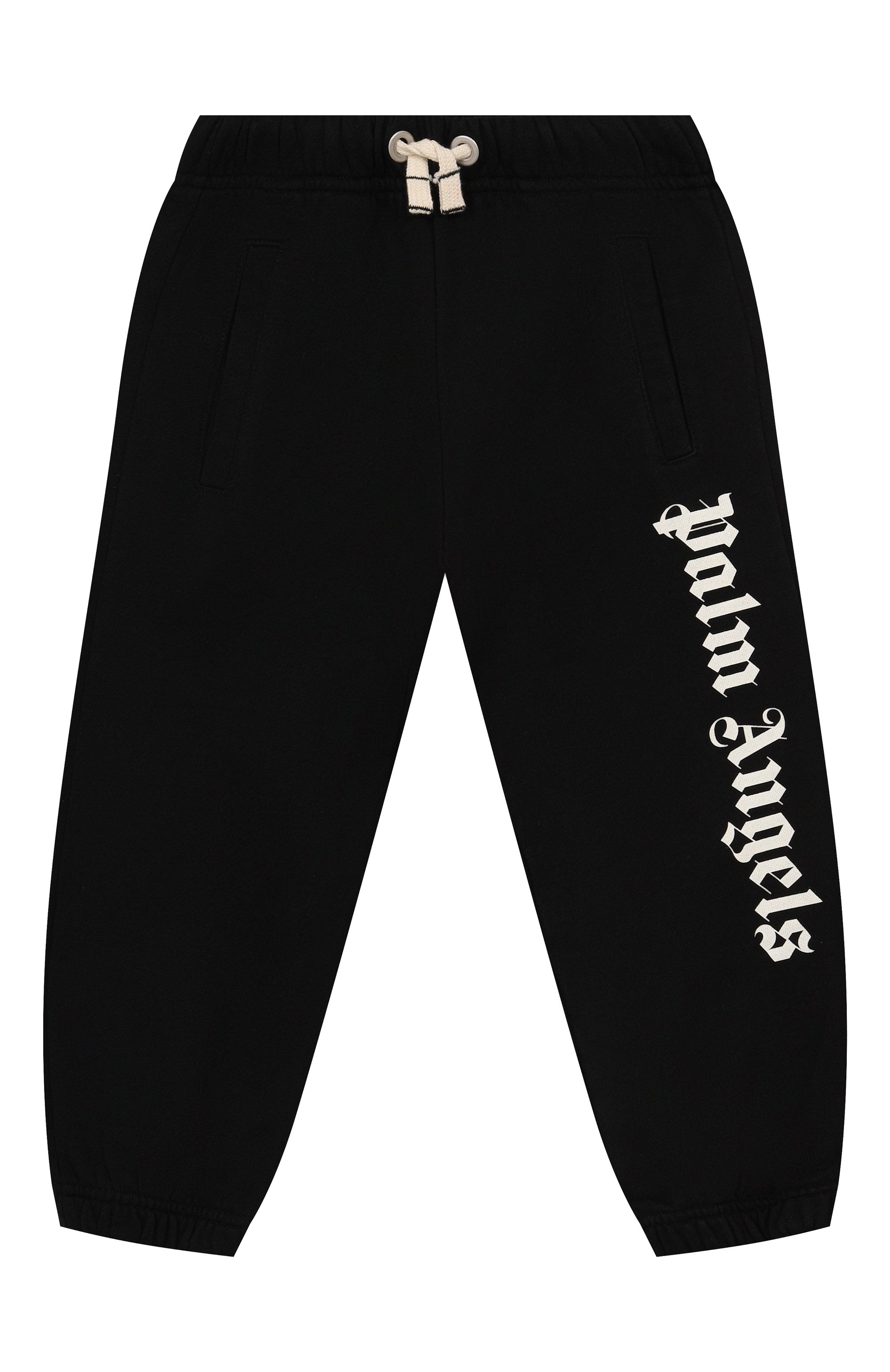 Хлопковые джоггеры PALM ANGELS черного цвета по цене 25100 руб., арт. PBCH008C99FLE002, фото 1 Хлопковые джоггеры PALM ANGELS, арт. PBCH008C99FLE002, фото 1