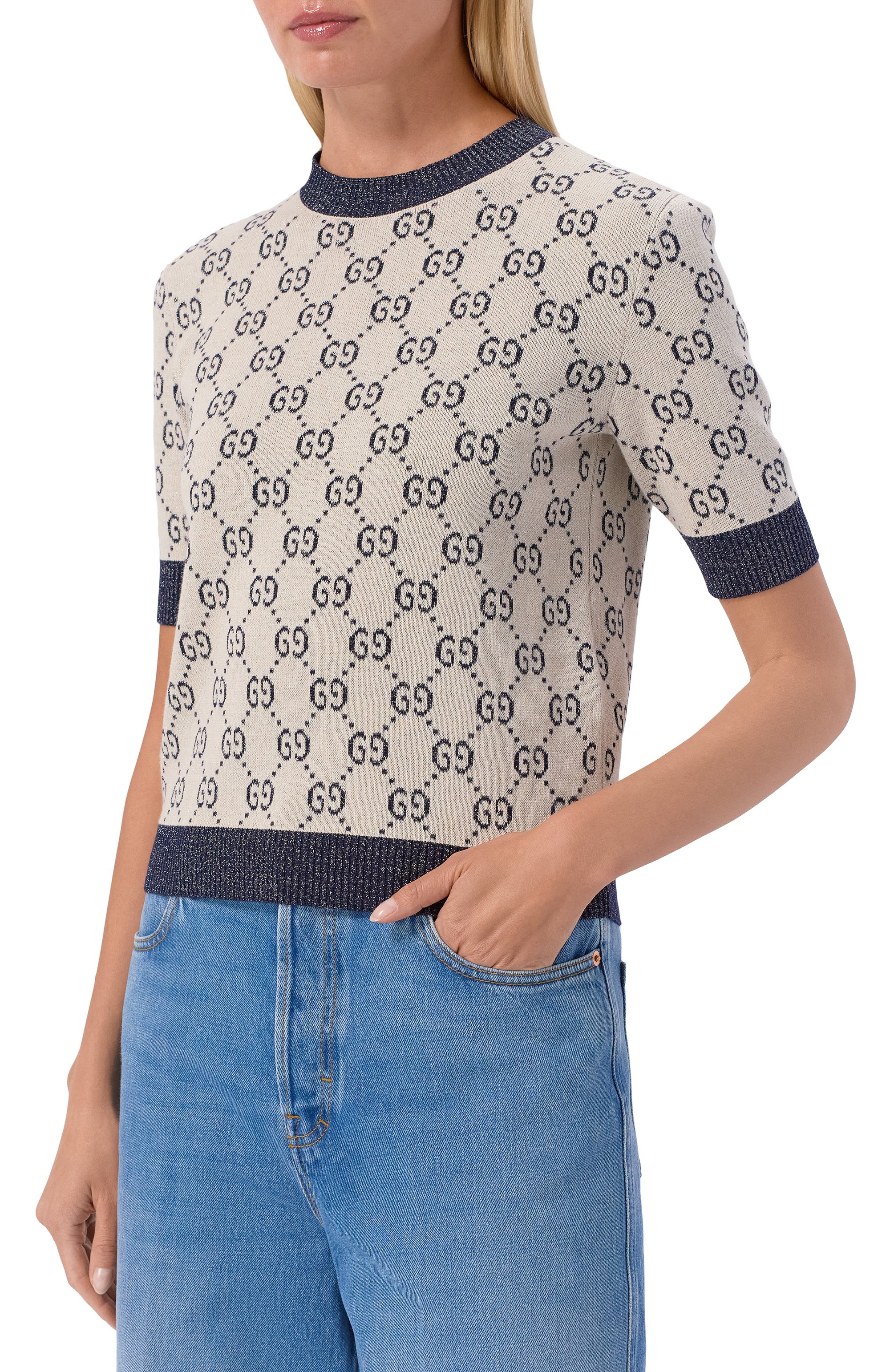 Хлопковый пуловер GUCCI, арт. 692717/XKB54, фото 3