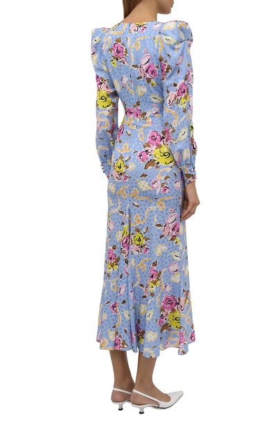 Шелковое платье ALESSANDRA RICH, арт. FAB2491-F3166, фото 4