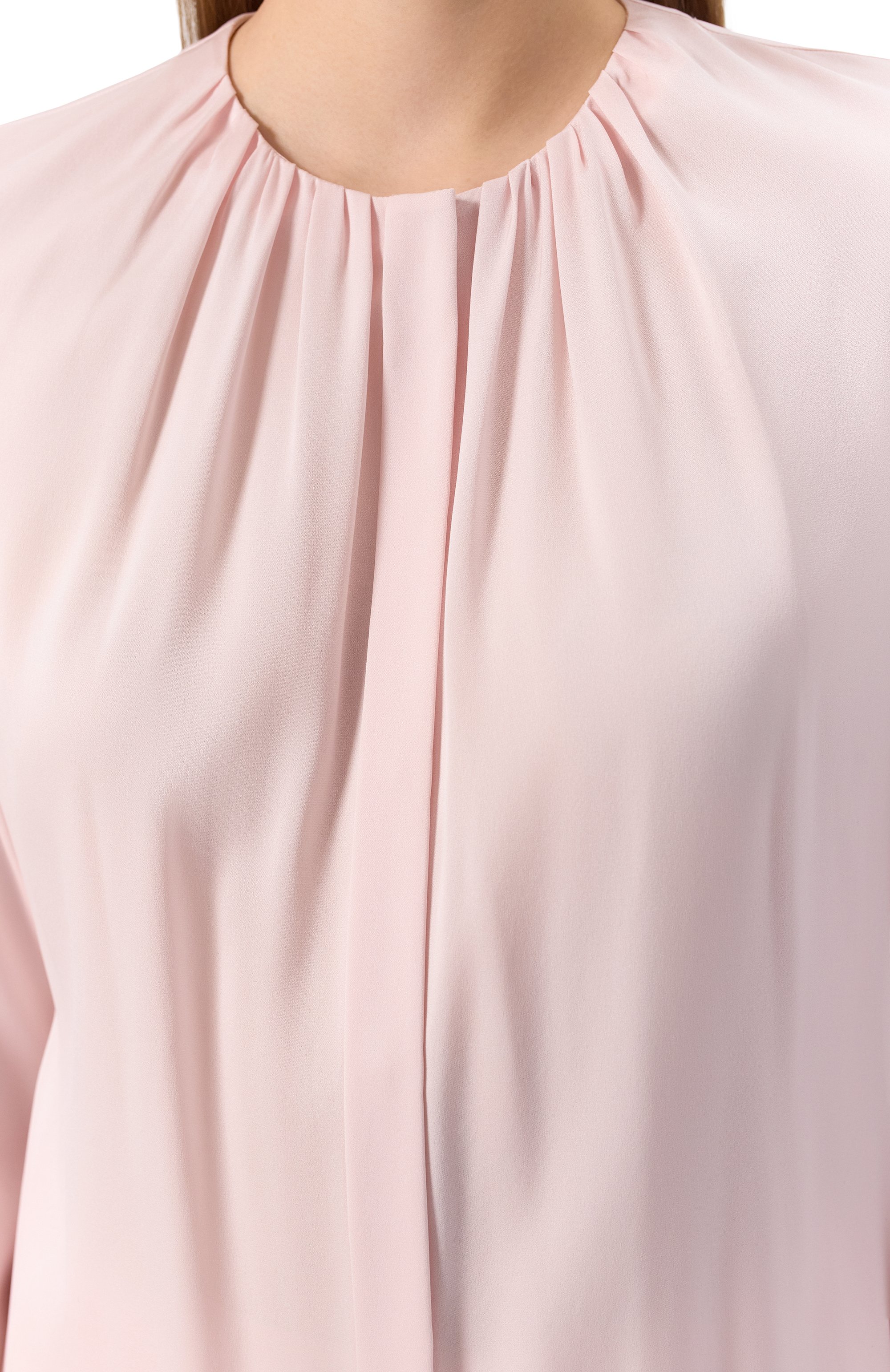 Шелковая блузка BOSS розового цвета по цене 29850 руб., арт. 50538481, фото 5 Шелковая блузка BOSS, арт. 50538481, фото 5