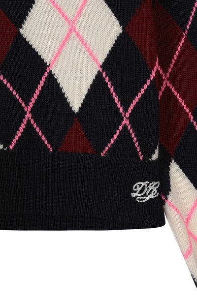 Шерстяной пуловер DOLCE & GABBANA темно-синего цвета по цене 65950 руб., арт. L5KWK5/JDVGZ, фото 3 Шерстяной пуловер DOLCE & GABBANA, арт. L5KWK5/JDVGZ, фото 3