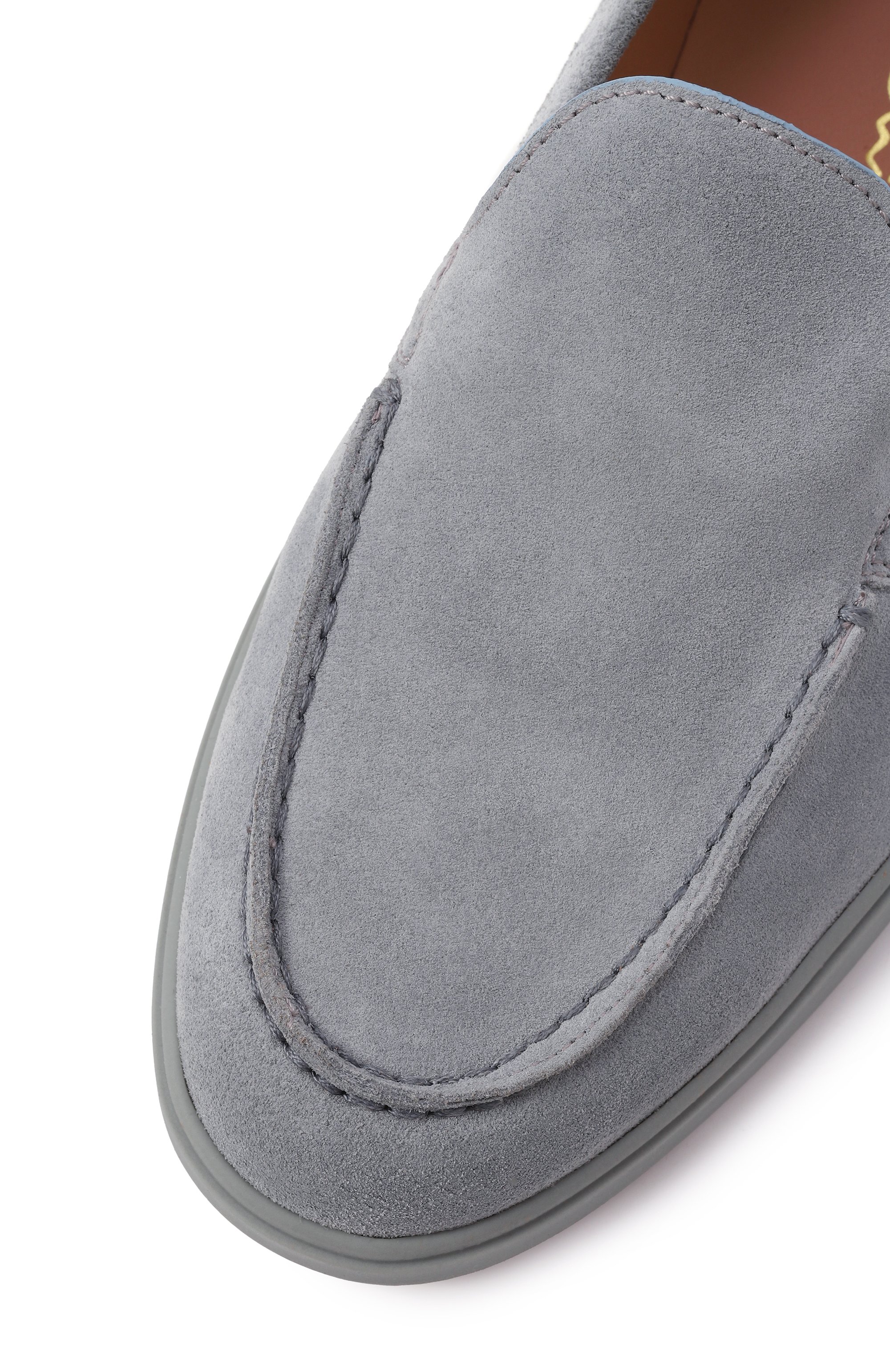 Замшевые лоферы SANTONI, арт. WUYG58856AIANPYL, фото 7