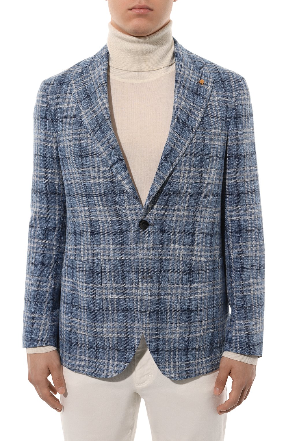 Пиджак из хлопка и льна SARTORIA LATORRE, арт. EF74/QF0893, фото 5