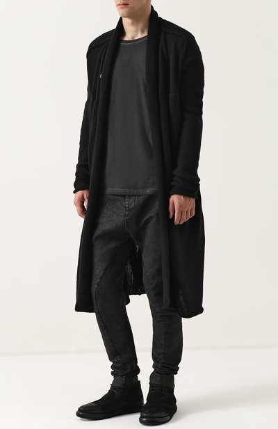 Удлиненный кардиган из смеси шерсти и льна с кашемиром MASNADA, арт. M19M09, фото 2