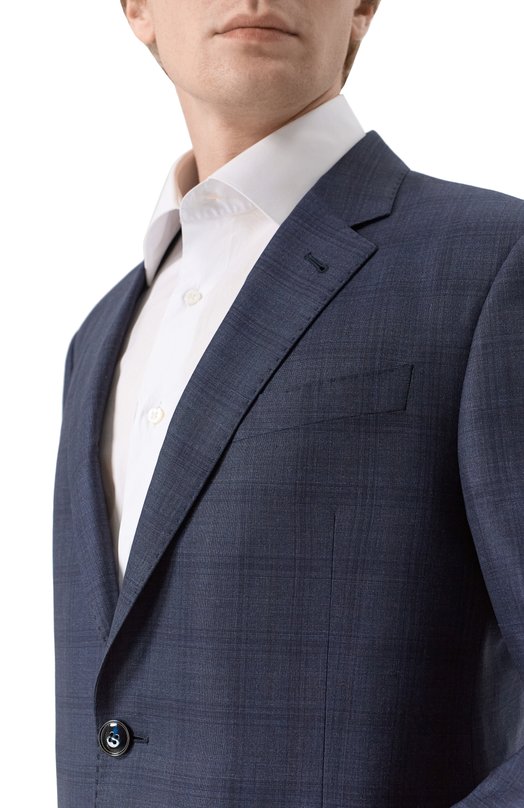 Костюм из шерсти и шелка Giorgio Armani GM000344/TE20044 Синий  GM000344/TE20044 Фото 6