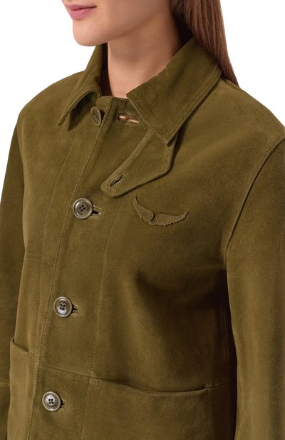 Замшевая куртка ZADIG AND VOLTAIRE, арт. RW0W01273, фото 5