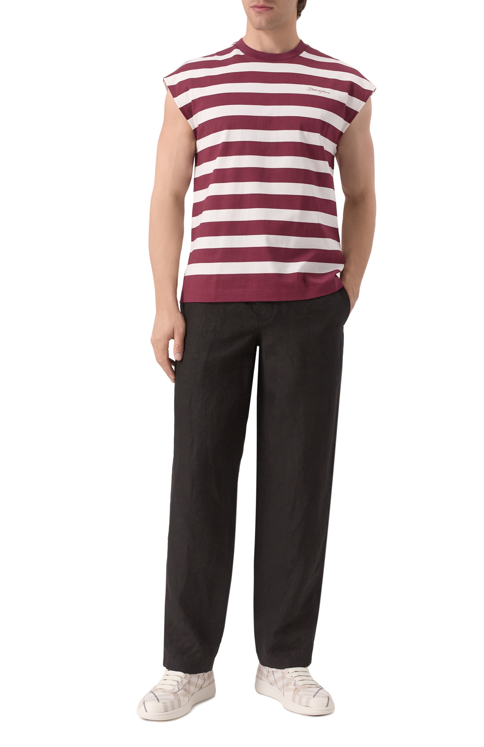 Хлопковая майка DOLCE & GABBANA, арт. G8SJ9T/II7HH, фото 2