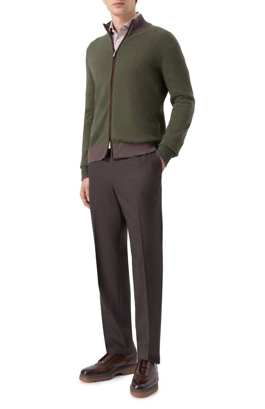 Кардиган из шерсти и кашемира Gran Sasso 55106/19669 Зелёный  55106/19669 Фото 2