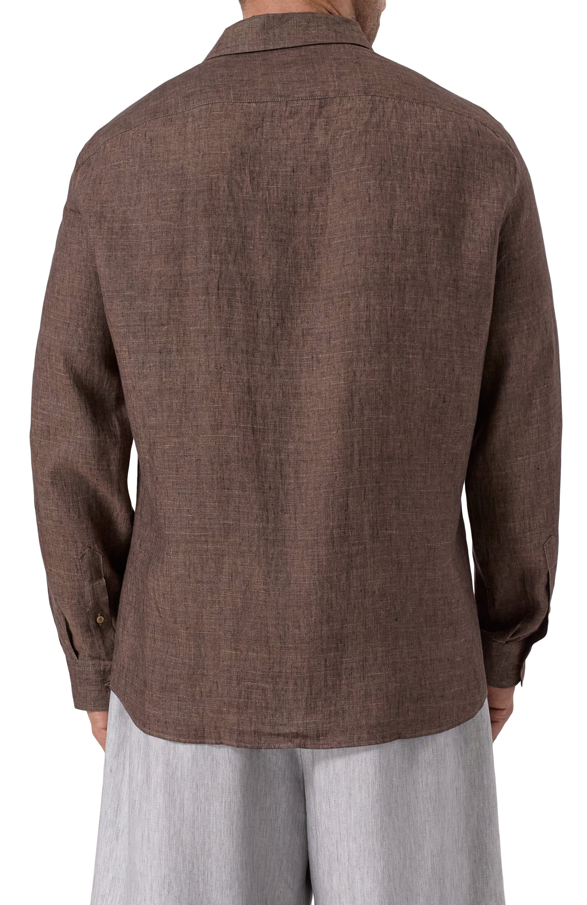 Льняная рубашка BRUNELLO CUCINELLI, арт. MM6950647, фото 4