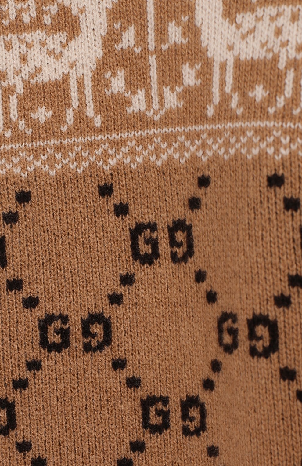 Шерстяной пуловер с принтом GUCCI, арт. 522556/X1590, фото 3