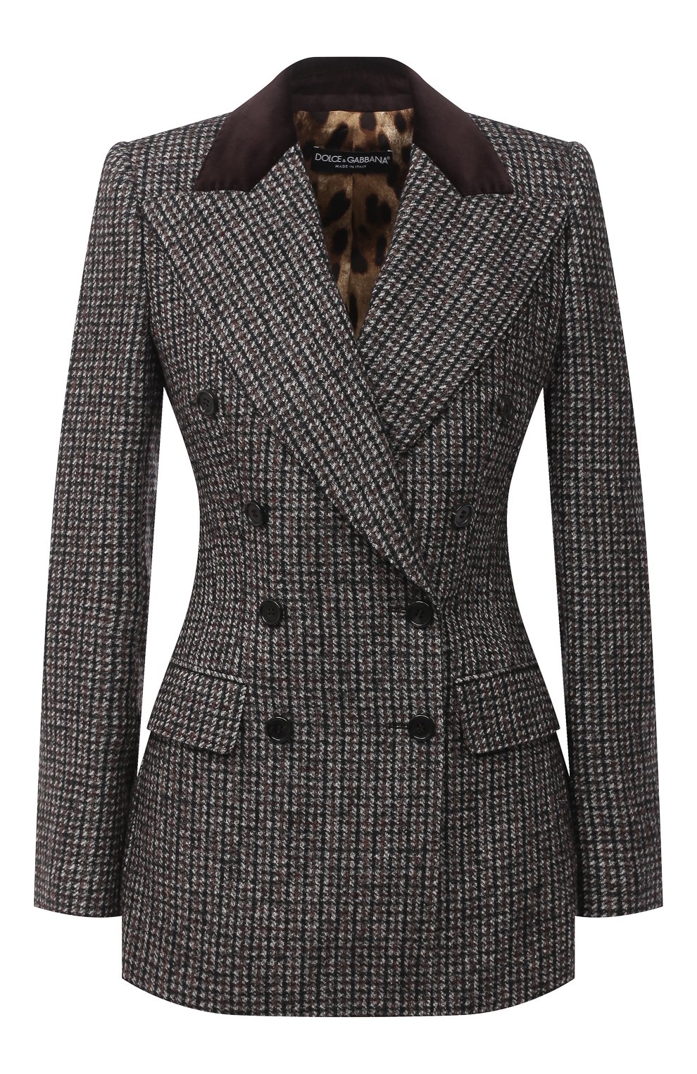 Шерстяной жакет DOLCE & GABBANA темно-серого цвета по цене 325000 руб., арт. F29GYT/FMMFU, фото 1 Шерстяной жакет DOLCE & GABBANA, арт. F29GYT/FMMFU, фото 1