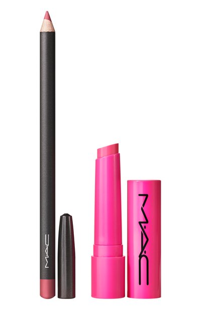 Женские набор для губ anything&#039;s glossible lip combo kit, edge to edge / amped (1,45+2,3g) MAC, арт. S6AB-Y5