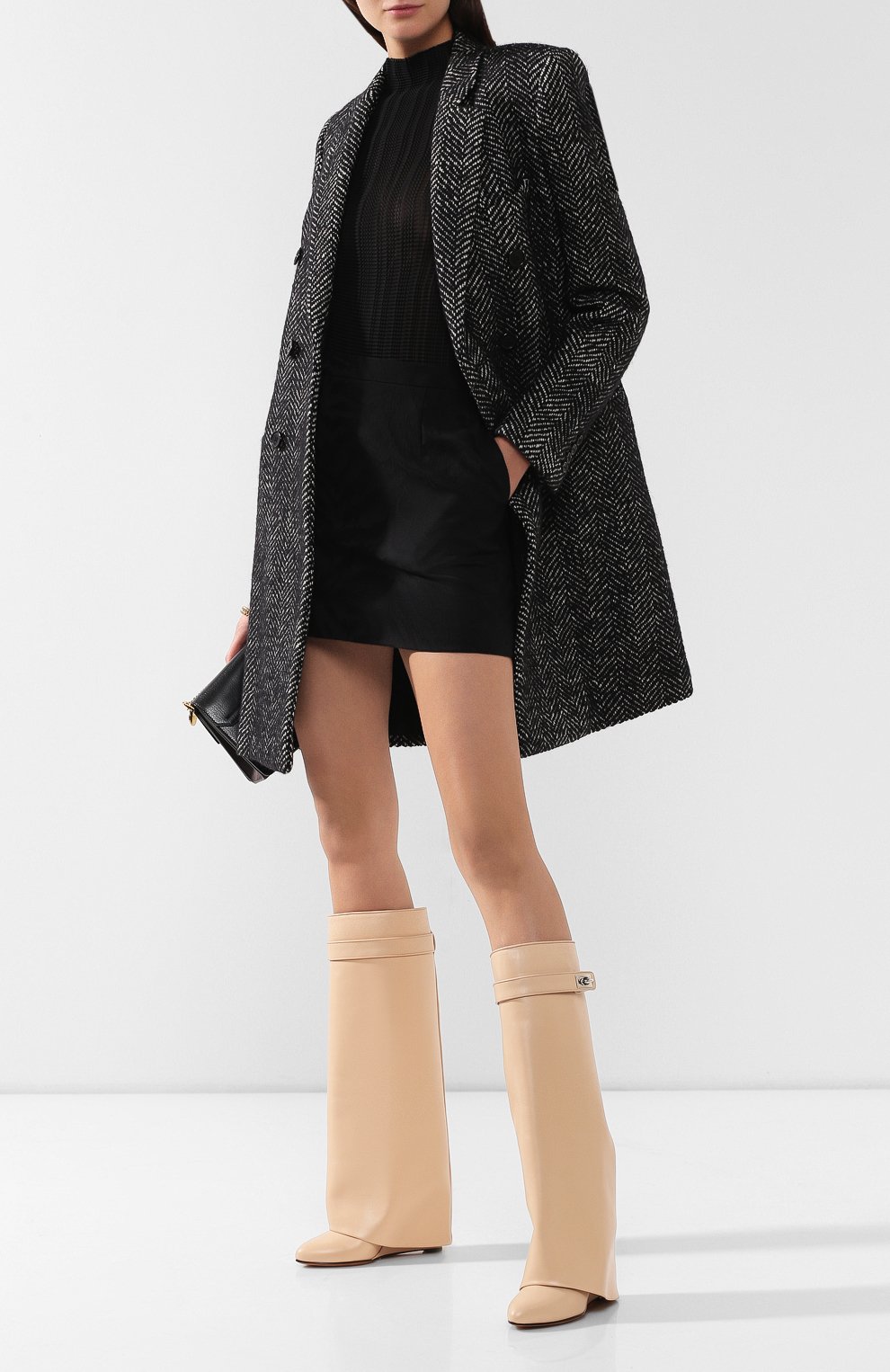 Кожаные сапоги shark lock GIVENCHY, арт. BE0/8905/004, фото 2