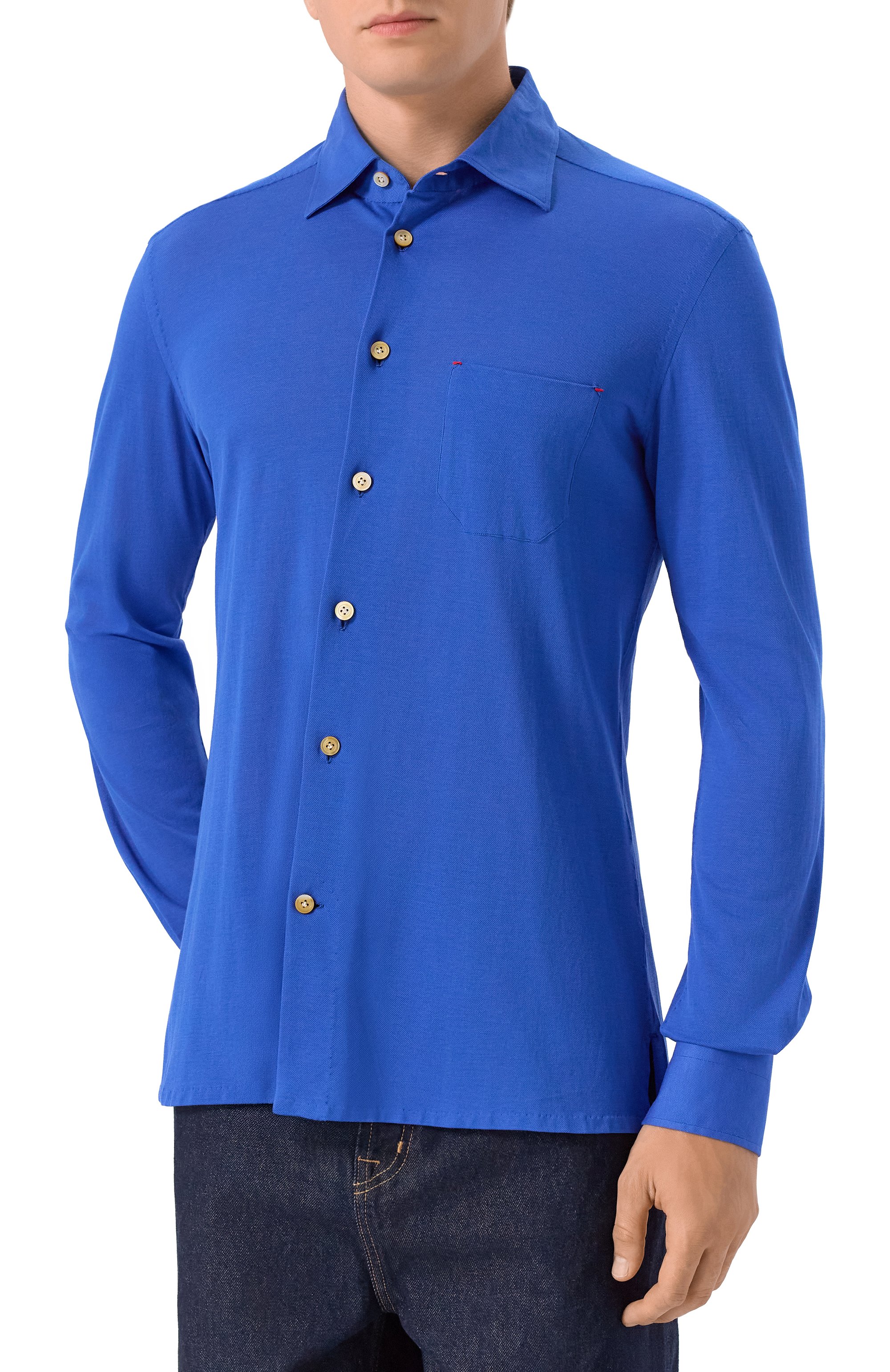 Хлопковая сорочка KITON, арт. UMCNERH08837, фото 3