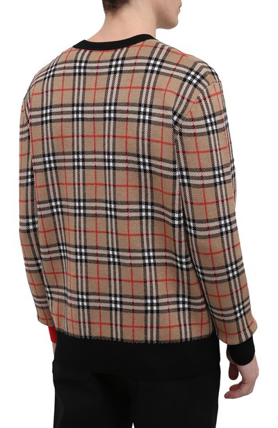 Свитер из шерсти и хлопка BURBERRY, арт. 8038621, фото 4