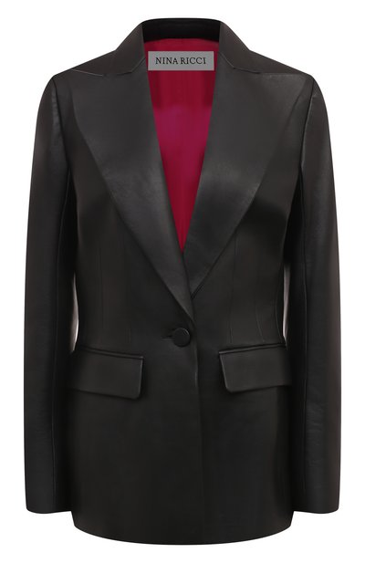 Женский кожаный жакет NINA RICCI, арт. 24AUVE018LB0072