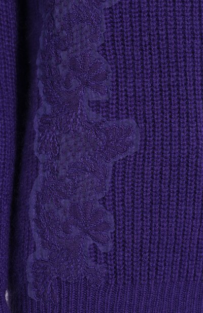 Свитер ERMANNO ERMANNO SCERVINO фиолетового цвета по цене 45400 руб., арт. 45T MG71 AME, фото 5 Свитер ERMANNO ERMANNO SCERVINO, арт. 45T MG71 AME, фото 5