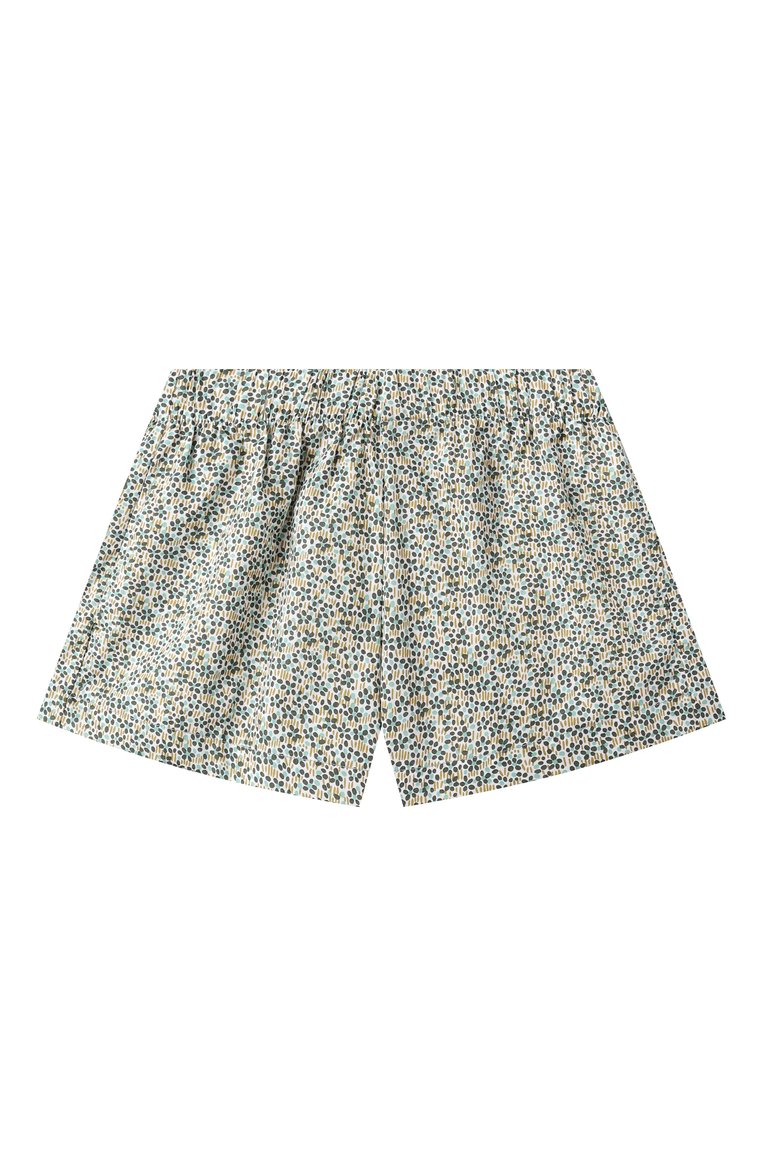 Детский комплект из рубашки и шорт IL GUFO зеленого цвета, арт. P25DP489C4139/5A-8A | Фото 4 (Рукава: Короткие; Кросс-КТ: костюм; Материал внешний: Хлопок; Ростовка одежда: 5 лет | 110 см, 7 лет | 122 см, 4 года | 104 см)