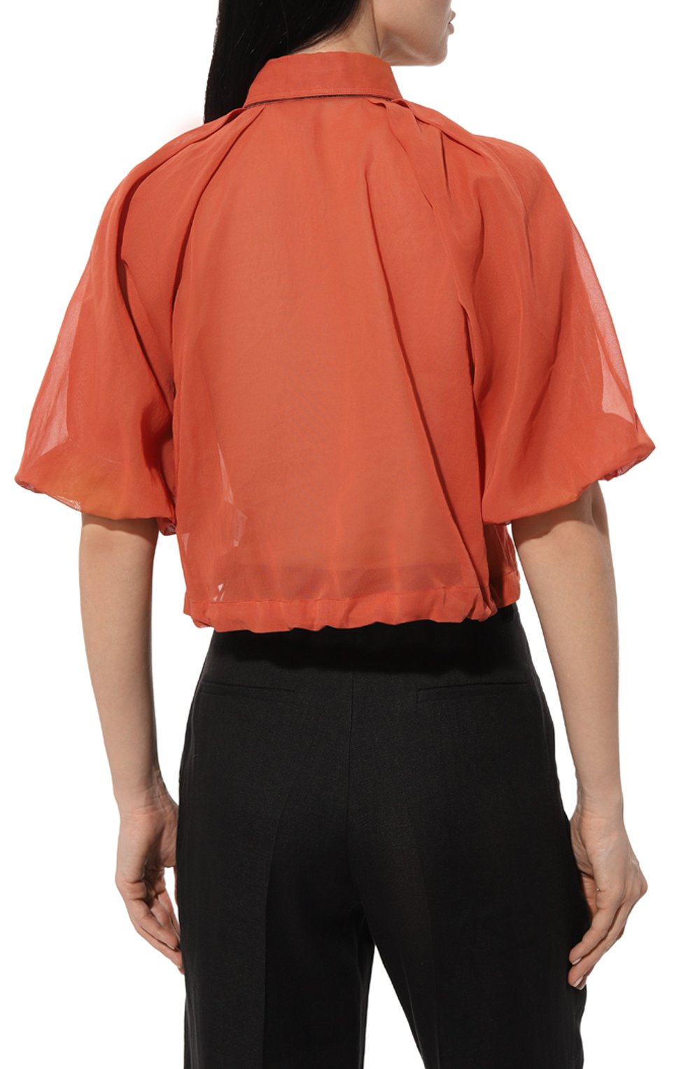 Хлопковая блузка BRUNELLO CUCINELLI, арт. MH911B1347, фото 4