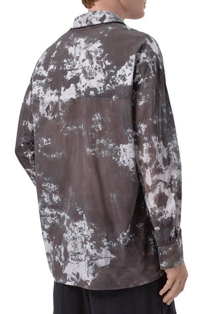 Хлопковая рубашка NEVER ENOUGH темно-серого цвета по цене 39950 руб., арт. 1B5M026-486/MSL019 W062 SH 5, фото 4 Хлопковая рубашка NEVER ENOUGH, арт. 1B5M026-486/MSL019 W062 SH 5, фото 4