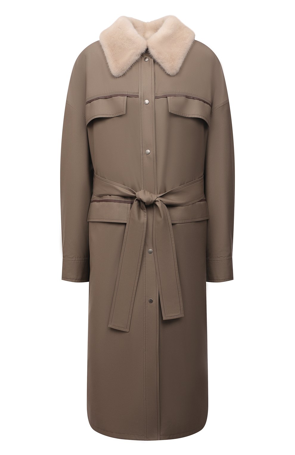 Пальто с меховой подкладкой VICTORIA KUSENKOVA, арт. 709009612553, фото 1