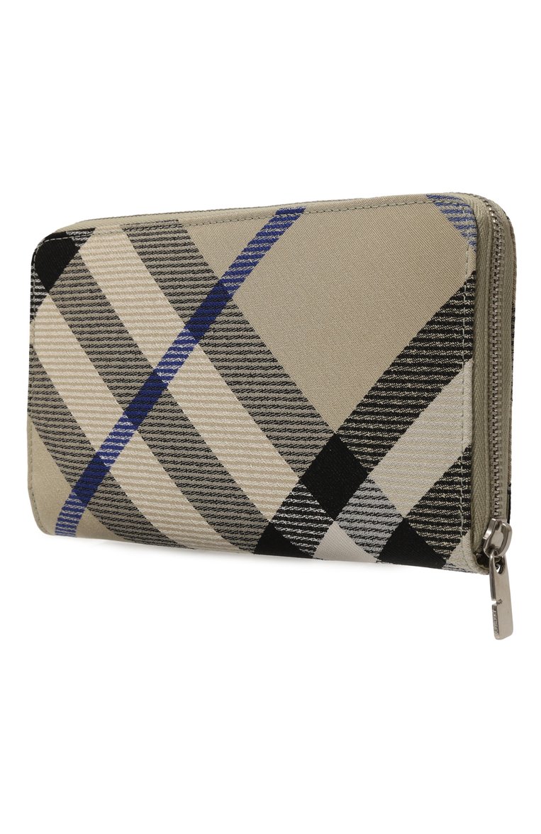 Мужской портмоне BURBERRY бежевого цвета, арт. 8087323 | Фото 2 (Нос: Не проставлено; Материал: Хлопок, Синтетический материал, Текстиль)