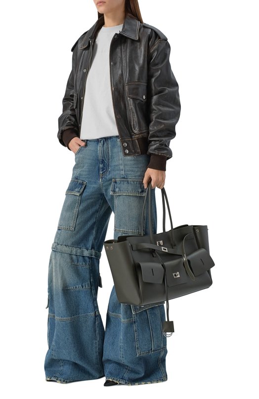 Сумка-тоут Bel Air medium Balenciaga 835670/2ABAW Хаки  835670/2ABAW Фото 7