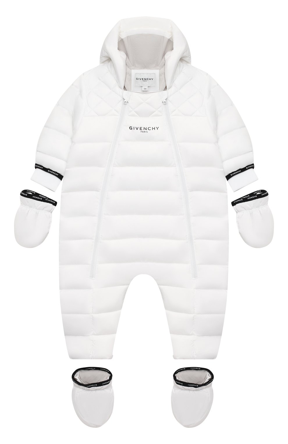 Утепленный комбинезон с варежками и пинетками GIVENCHY, арт. H96017, фото 1