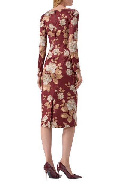 Атласное платье DOLCE & GABBANA, арт. F6TYGT/FSIB8, фото 4