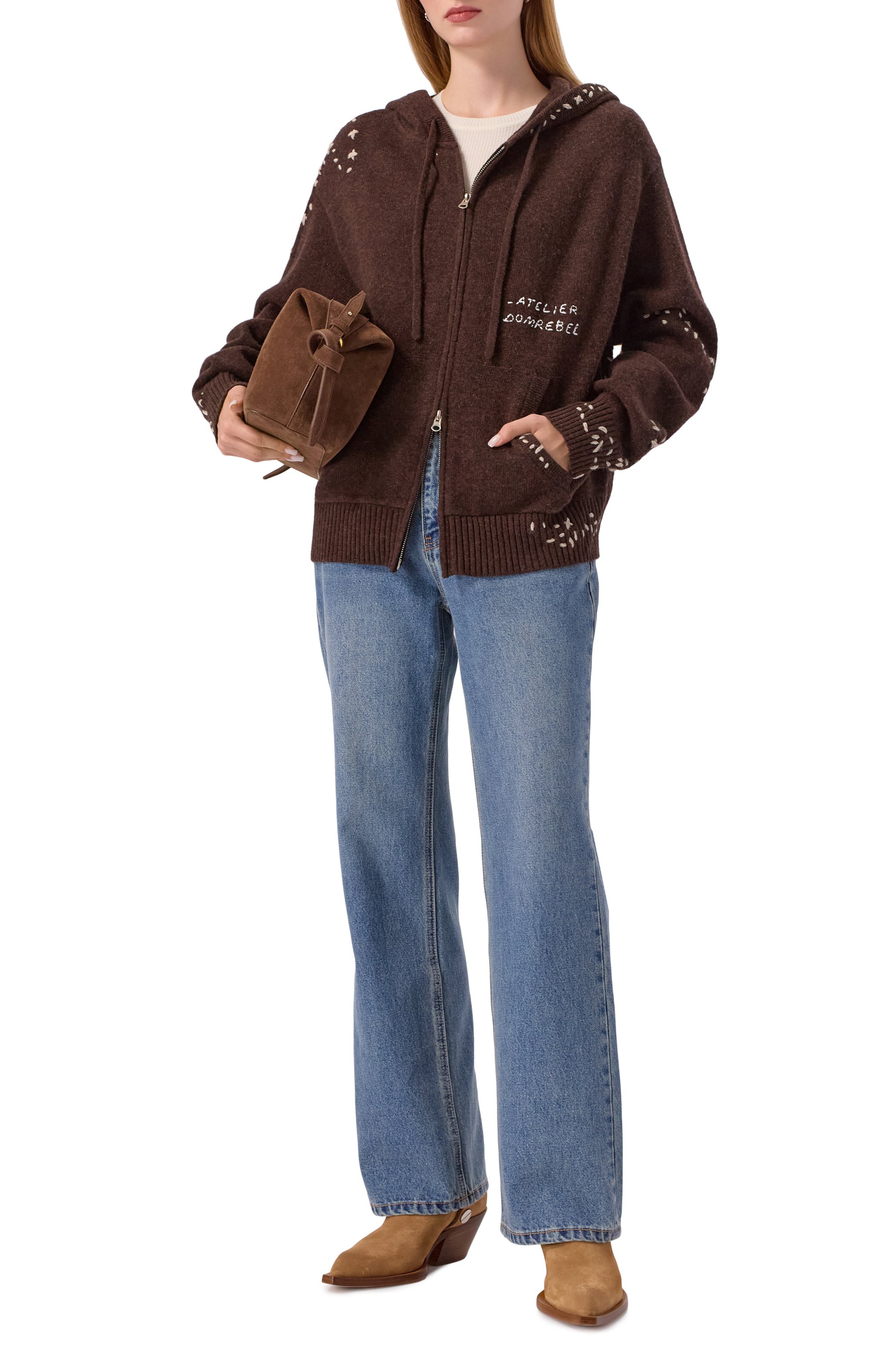 Кардиган DOMREBEL, арт. 0FFICE KNIT ZIP H00DIE, фото 2