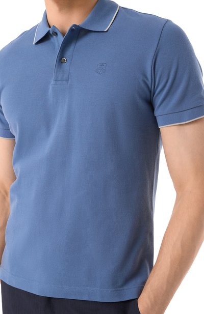 Хлопковое поло CORNELIANI, арт. 25G573-2525043, фото 5