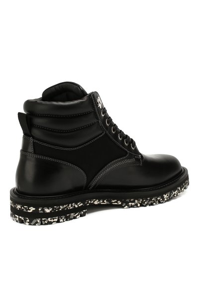 Комбинированные ботинки odin JIMMY CHOO черного цвета по цене 89950 руб., арт. 0DIN/UUY, фото 4 Комбинированные ботинки odin JIMMY CHOO, арт. 0DIN/UUY, фото 4